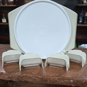 🌮 Tupperware Taco Party Set Vintage – Tortilla Keeper + Holders! 🌮